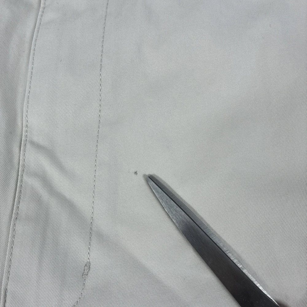 Y2K Mens Chaps Mitchell Relaxed Fit Flat Front Cream Chino Pants Size 38x32 NWT